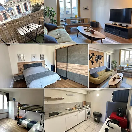 Grand T3-coeur De Fontainebleau-300 M Du Chateau דירה *